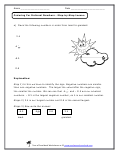Ordering For Rational Numbers Worksheets