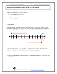 Working with Absolute Value Worksheets