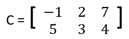 2 x 3 Matrix